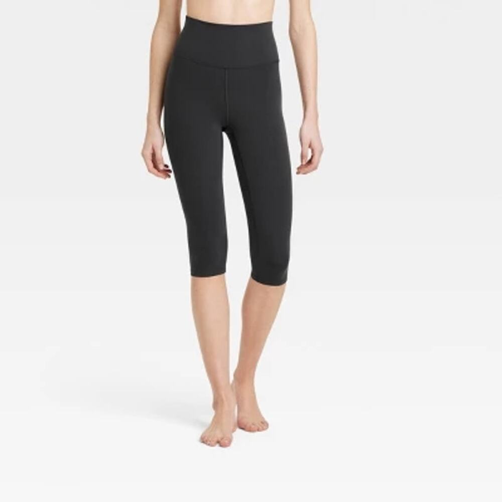 Champion Black Activewear Capri Cropped Crop Leggings Women's Size XL 14-16